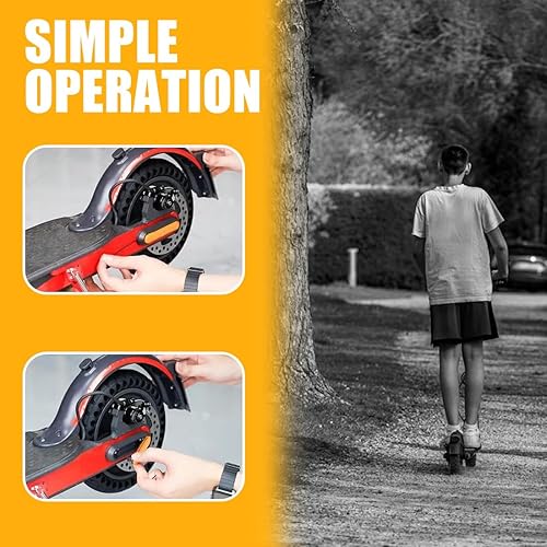 Set di 4 copriruota in plastica con banda riflettente per Xiaomi M365/Pro/Pro2/Essential 1S e adesivi di ricambio per monopattino - Ysert