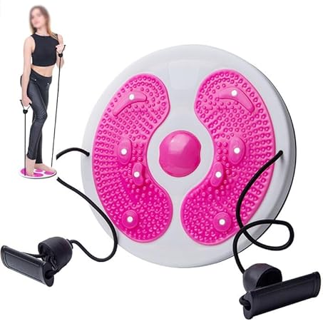 Disco per torsione della vita, scultore per girovita, multifunzione, con coulisse per vita, braccia, fianchi e cosce, tavola per esercizi aerobici e massaggio ai piedi - Ysert