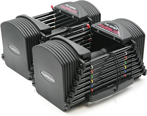 Powerblock PRO 50Set Manubri Caricabili 2.26-22.68 kg Black - Ysert
