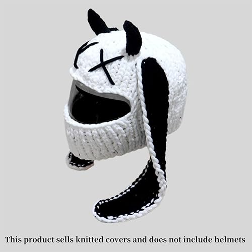 Popolare Moto Caschi Copre Divertenti Conigli Orecchio Peluche Caschi Pieno Viso Coperture Protettive Per Divertenti Giostre E Regali - Ysert