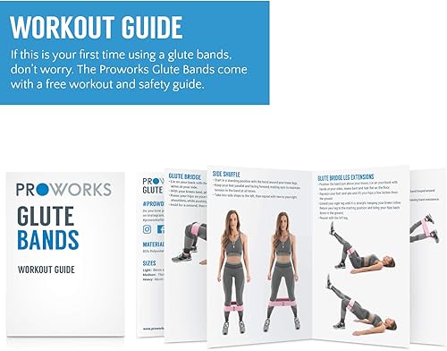 Fasce Glute, Fasce di Resistenza per Gambe e Glutei, Include Libretto con Esercizi di Allenamento con la Fascia, Fascia Allenamento Antiscivolo per Donne & Uomini Confezioni da 1/2 / 3 - Ysert