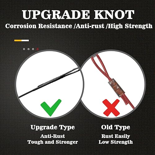 Terminale Filo da Pesca Leaders Girevoli Lenze in Acciaio Inox con Girella Leader Filo Rig Connettore a Scatto 20pcs 20inch 120lbs - Ysert