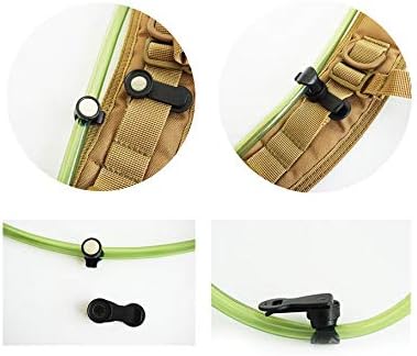 Water Tube Clips Universal Water Bladder Hose Clip Removable Hydration Pack Clamp Magnetic Hose Holder - Black - Ysert