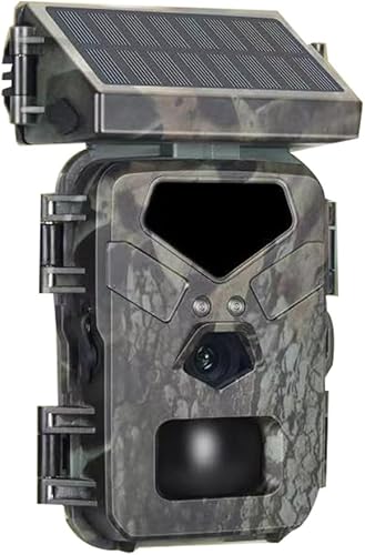 Videocamera da Caccia Mini700 24MP Videocamera di Monitoraggio IR Esterna IP65 Ricerca su Animali Selvatici con Pannelli Solari - Ysert