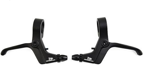 Leva del freno, freni a disco meccanici per bambini, per mountain bike, con impugnatura corta, freni a disco meccanici, freni a trazione lineare (nero) - Ysert