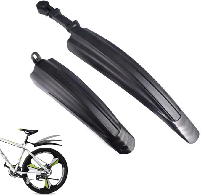 Parafango Regolabile per Mountain Bike Set,Parafango Bici,Parafango MTB,Parafango Anteriore e Posteriore per MTB Bicicletta 20-26 Pollici Ruote - Ysert
