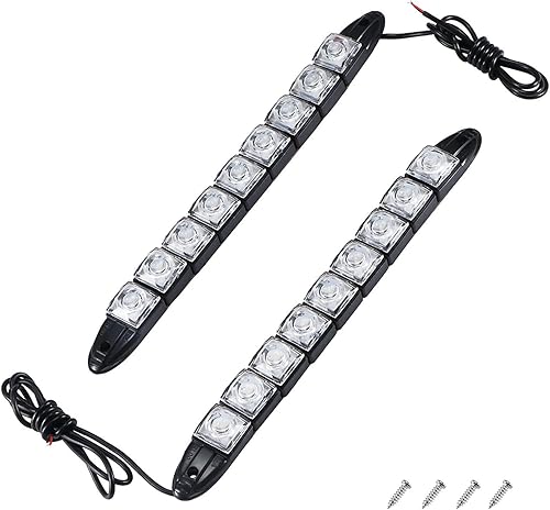 ALLOMN Luce di Navigazione per Barche, 2PCS 9W 12V 9 LED Lampada di Navigazione Subacquea per Barche Yacht Luce Bianca Blu Marine Luce IP67 Impermeabile Pieghevole, Forte Biadesivo, con Viti (Blu) - Ysert