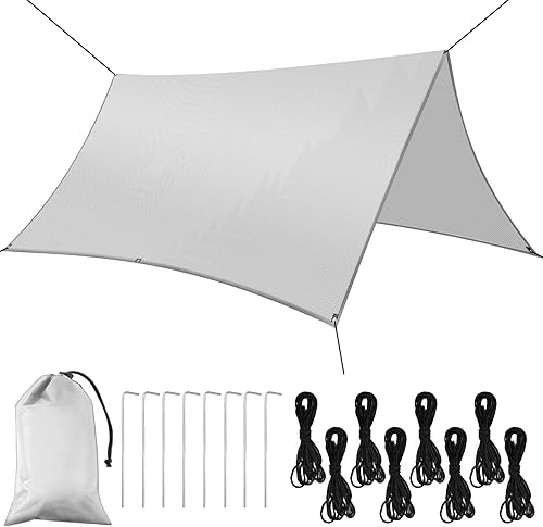 flintronic Telo per Tenda Impermeabile, Riparo da Campeggio Impermeabile Leggero, Telone Leggero per Amaca, per Escursionismo, Campeggio - Ysert