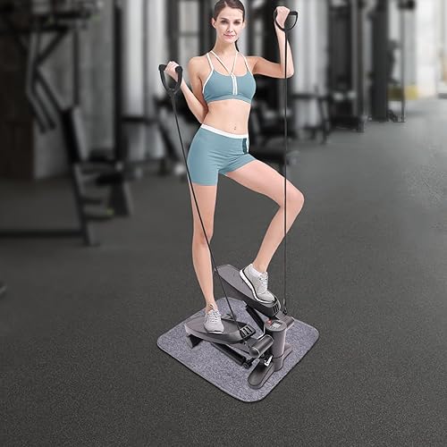 Mini Stepper Machine Stepper Fitness Stepper Fitness Appartamento Altezza Regolabile con Display a LED e Fascia di Resistenza Attrezzature Fitness,Ideale per la casa, appartamento,Palestra - Ysert