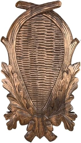 Scudo di Legno per Trofeo Cervo. Pannello. Corna. Caccia. 58x32cm 231201 - Ysert