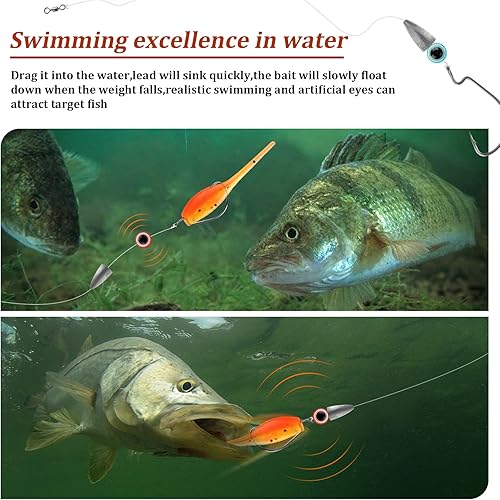 THKFISH Montatura per pesca - Ami rig da pesca - Texas rig ami da pesca - terminali carpfishing sartiame - Ysert