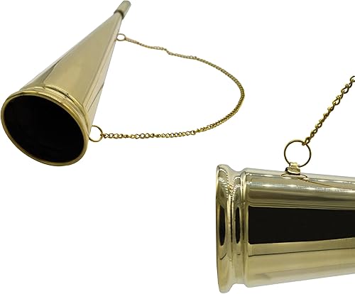 Corno di segnalazione diritto, in ottone. - Ysert