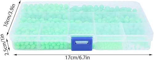 SUNGOOYUE Perle da Pesca Luminose, 900 Pezzi Multi Modello Perline da Pesca Glow Attrezzatura da Pesca per la Pesca All'aperto Acqua Dolce in Acqua - Ysert