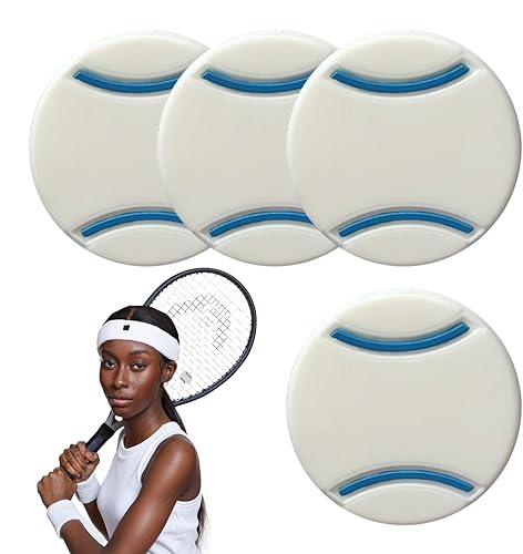 Ammortizzatore per racchetta da tennis, 4 ammortizzatori in morbido silicone per racchette da squash, ammortizzatore leggero per amici, familiari, colleghi - Ysert