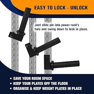 Supporto piastra peso olimpico Attacco cremagliera di potenza adatto a piastre del peso 2"x2"/3"x2"