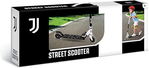 Mondo Toys - F.C. JUVENTUS ALU SCOOTER Monopattino 2 ruote pieghevole in alluminio con pedana extra grip e manubrio regolabile per bambini - 28761 - Ysert