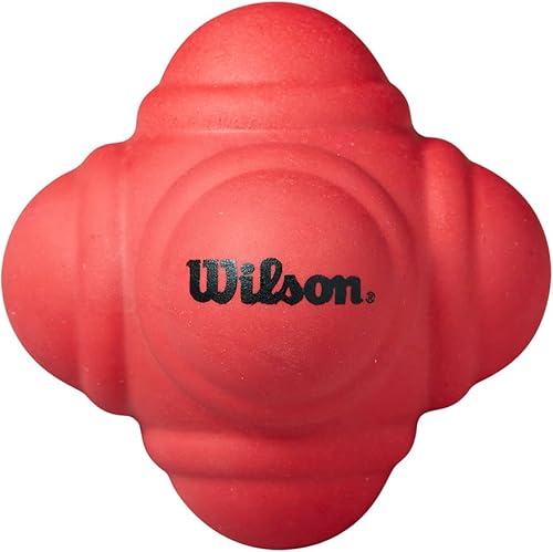 Wilson Reaction Ball, Palla da Tennis per Allenamento Unisex-Adolescente, Rosso, S - Ysert