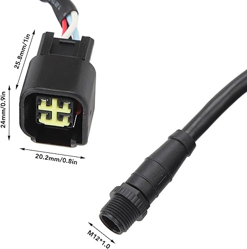 Aqxreight Cavi NMEA 2000, Cavi NMEA 2000 da 4,5 M Prestazioni Stabili IP67 Resistente All'acqua Resistente All'usura Sostituzione Ad Alta tenacità per Interfaccia Motore - Ysert