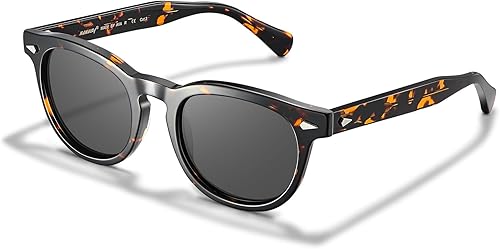 AVAWAY Occhiali da sole polarizzati da uomo stile classico protezione UV occhiali da uomo per guida wandern viaggio lenti polarizzate in acetato - Ysert