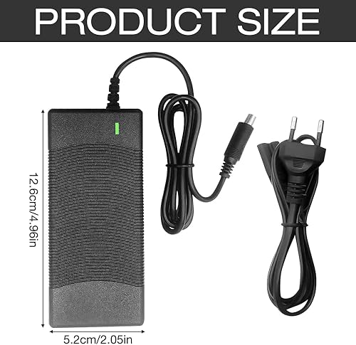 Caricatore Monopattino Elettrico Xiaomi, Caricatore Monopattino Xiaomi, Caricabatterie Monopattino Elettrico, Caricatore Adattatore di Potenza per Xiaomi M365 et Ninebot ES1 ES2 ES3 ES4 E22 E25 - Ysert