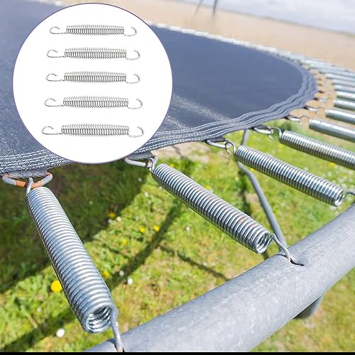 Set di 20 molle per trampolino zincate resistenti in acciaio zincato per un eccellente rimbalzo per trampolino da 14 cm - Ysert