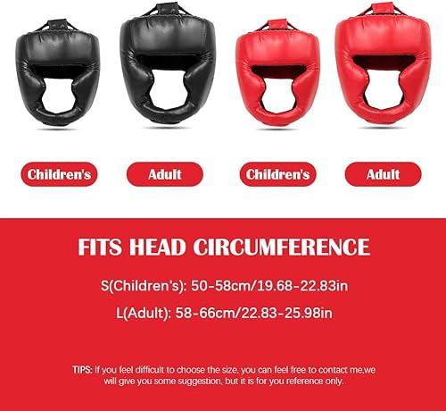 Copricapo da boxe per bambini e adulti, per bambini e adulti, protezione completa per la testa, protezione completa del viso, protezione per la testa del casco, attrezzatura di protezione - Ysert