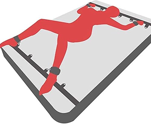 con Kit di Allenamento Yoga Regolabile, Si Adatta a materassi di Qualsiasi Dimensione (Nero) - Ysert