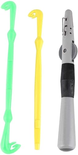 Set di Anelli per Ami da Pesca, Singolo e Doppio Gancio per Annodare Anelli per Nodi Rapidi - Ysert