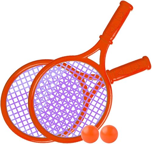 Racchetta da tennis in plastica giocattolo per bambini sport all'aria aperta racchetta da tennis giocattolo da spiaggia interattiva (verde) (Verde) - Ysert