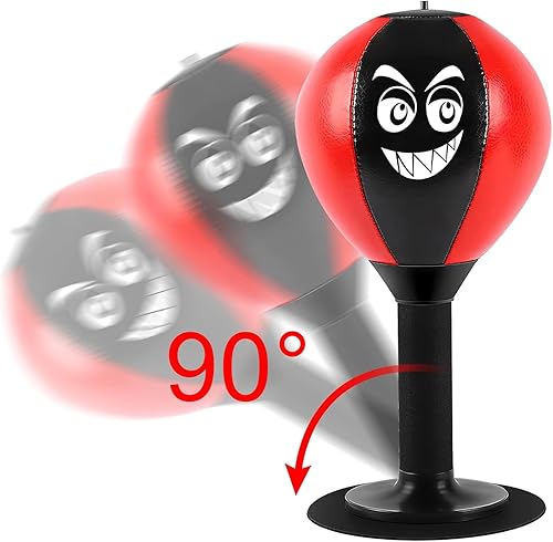 Punching Ball da Tavolo Punching Ball Bambini Pungiball da Tavolo Pera Veloce Boxe Sacco da Boxe Bambini Punchball con Ventosa Ad Alta Adesione per Adulti, Bambini, Casa, Scuola - Ysert