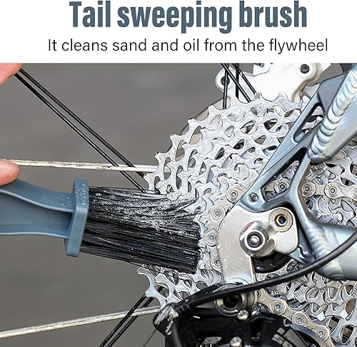 Strumento per la Pulizia della Catena della Bici, Rondella della Guarnitura della Catena Accessori per la Pulizia delle Spazzole del Motociclo - Ysert