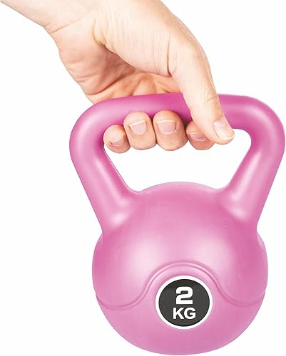 Kettlebell 2Kg per allenamento, presa antiscivolo, FitLover - Ysert