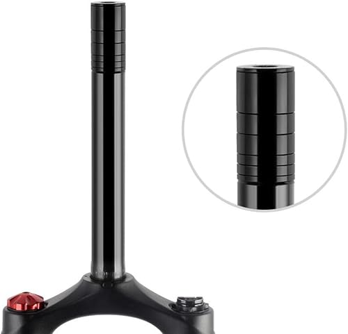 Alzata per manubrio per bicicletta, adattatore per forcella per bicicletta, estensore per manubrio integrato, per diametro interno 24,6 mm - 25,4 mm, forcella MTB - Ysert