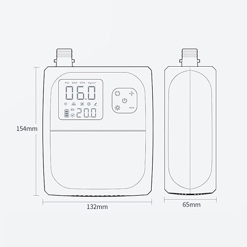 Pompa elettrica SUP da 25 PSI, pompa ad aria ad alta pressione, batteria da 8000 mAh con 6 ugelli e luce LED per barca gonfiabile, tavola da surf, materasso ad aria, galleggianti - Ysert