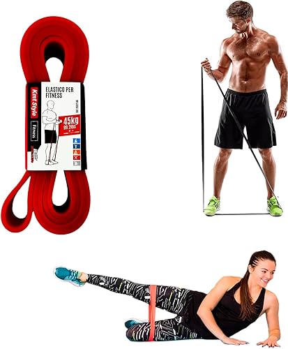 Training Band Banda Fascia Elastica di Resistenza per Fitness Crossfit Allenamento per Uomini e Donne 45 Kg. - Ysert