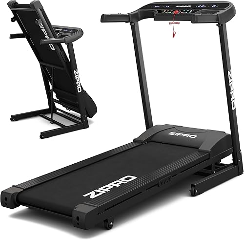 Tapis roulant pieghevole Pulse, con Walking Pad fino a 130 kg, velocità 1-12 km/h, motore da 1.5 CV, 15 livelli di inclinazione, cyclette con 12+3 programmi di allenamento, display LED - Ysert