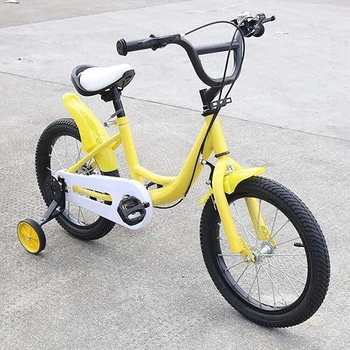 TFCFL WUPYI2018 Freestyle 16 pollici bici per bambini per ragazzi ragazze bambini bicicletta bambino bici unisex bambini ruota bici (giallo) - Ysert