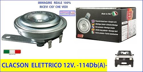 Clacson per Panda Modello 141 141A Tromba Avvisatore Acustico Sonoro Db Elettrico 12V 121021 - Ysert