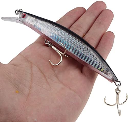 Sztuczna przynęta wędkarska 5 sztuk 13 cm 23 g Swimbait Minnow zestaw przynęt NA ryby zestaw przynęt NA szczupaki, pstrąg, sandacza, okonia, słodkiej wody słonej wody słonej - Ysert