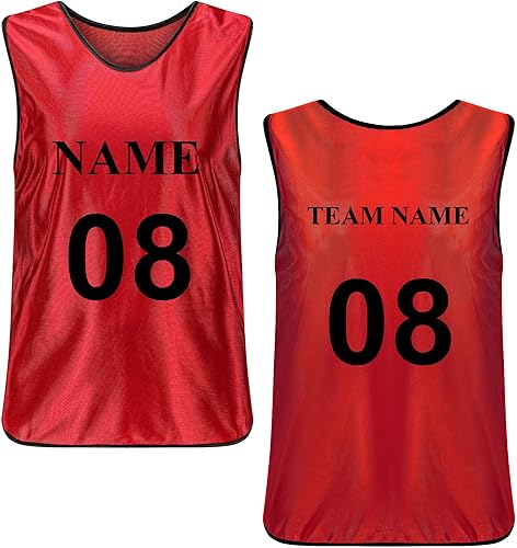 TopTie (prezzo/pezzo) Gilet da allenamento personalizzati Scrimmage bavaglini da calcio per adulti - Ysert