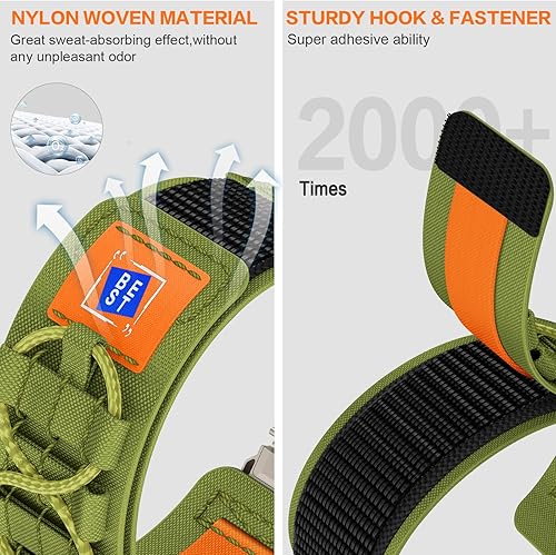 Cinturino per Fenix 6X Pro, 26mm Nylon Cinturino per Fenix 7X/Fenix 6X/Fenix 7X Pro/Fenix 5X/Fenix 5X Plus/Fenix 7X Solar/Fenix 3/Fenix 3 HR/3 Sapphire/Fenix 7X Sapphire Solar/D2 Delta PX - Ysert