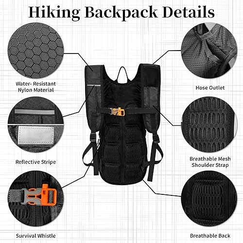 EULANT 12L Zaini per Bici, Riflessiva Zaino da Ciclismo,Impermeabile Zaini Piccolo per mtb Bicicletta Corsa Passeggio Nuoto Spiaggia Allenamento di Calcio,con Strato Isolante & Rete a Palline - Ysert