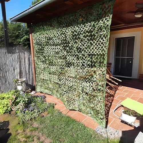 Rete Mimetica Militare Telo Ombreggiante 4x3 3x3 4x5 3x4 6x4 3x5m for Caccia, Protezione Solare, Coperture Auto, Campeggio Schermo della Privacy - Ysert