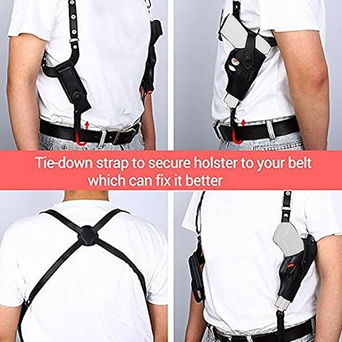 Tattica Nascosta Pistola Fondina Militare Pelle Spalla Ascella Pistola Pistola Portare Sacchetto per G17 19 Accesso alla Caccia - Ysert