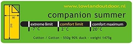 Companion Summer Daunen Deckenschlafsack, Grün, 210x80 cm - Ysert