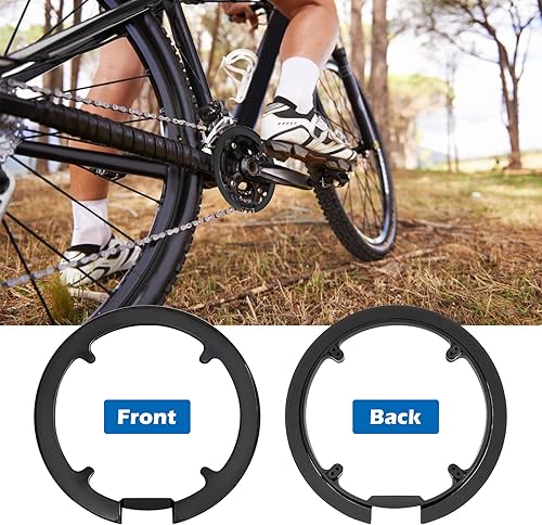 Coperchio per Pignone da Bicicletta: 3 Pezzi Copertura Robusta per Pignone, Anello di Protezione della Catena, Per Mountain Bike con 42-44 Denti (Nero) - Ysert