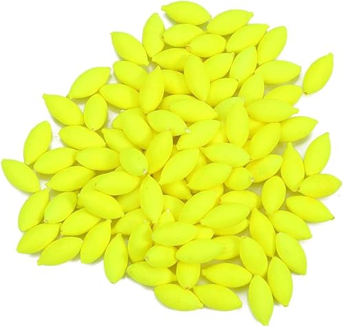 Esche da Pesca Bead, 100pcs Fishing Strike Indicator Esche da Pesca Esche galleggianti Perline Accessori Strumento di Pesca(Giallo) - Ysert