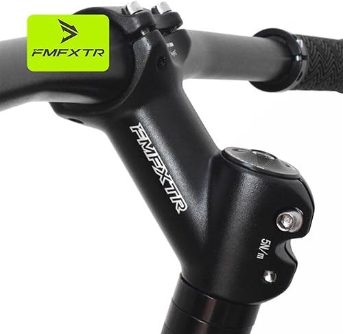 FOMTOR Attacco manubrio per bicicletta, 31,8 mm, 45 gradi, per mountain bike, BMX, MTB, bici da strada, 90 mm, nero - Ysert