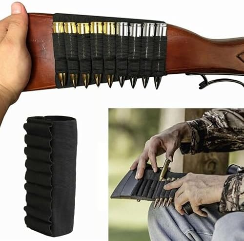 9 Colpi Munizioni in Nylon Calcio Supporto Peroli Porta Proiettili per Fucile Fucile da Caccia 7,62 X 39 Mm 30-30 38 357 243 - Ysert