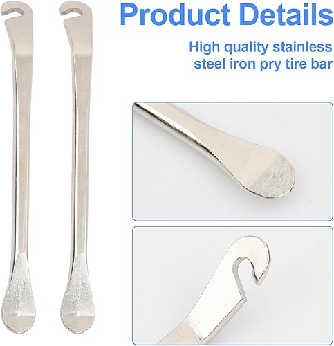 Tiraraggi Bici Universale, Set di 7 Chiave per Raggi della Bicicletta, con Leva per Pneumatici, Tiraraggi Bicicletta Professionale, Tiraraggi Park Tool per Regolare Cerchi di 10g-15g - Ysert